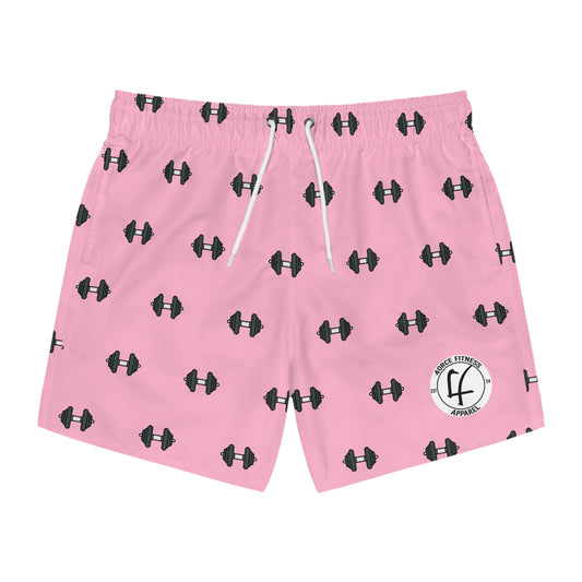 Dumbbell Swimming Trunks (Pink)