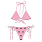 Dumbbell Bikini Swimsuit (Pink)